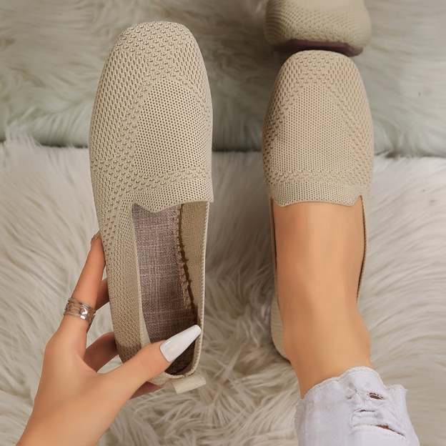 Casual Weave Women's Flat Shoes-POIULTD