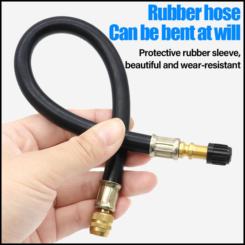 🔥Universal Flexible Tire Valve Extenders for Car, Motorcycle, RV, Truck, Bike, Scooter-POIULTD