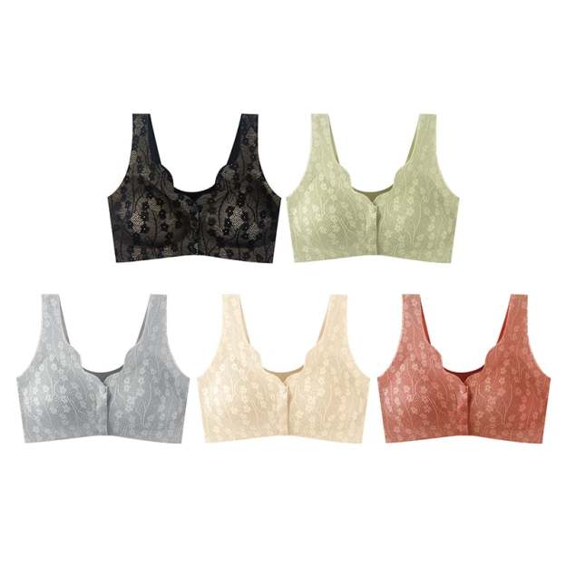 🔥Buy 1 Get 2 Free (3PCS) - Comfortable & Convenient Front Button Bra-POIULTD