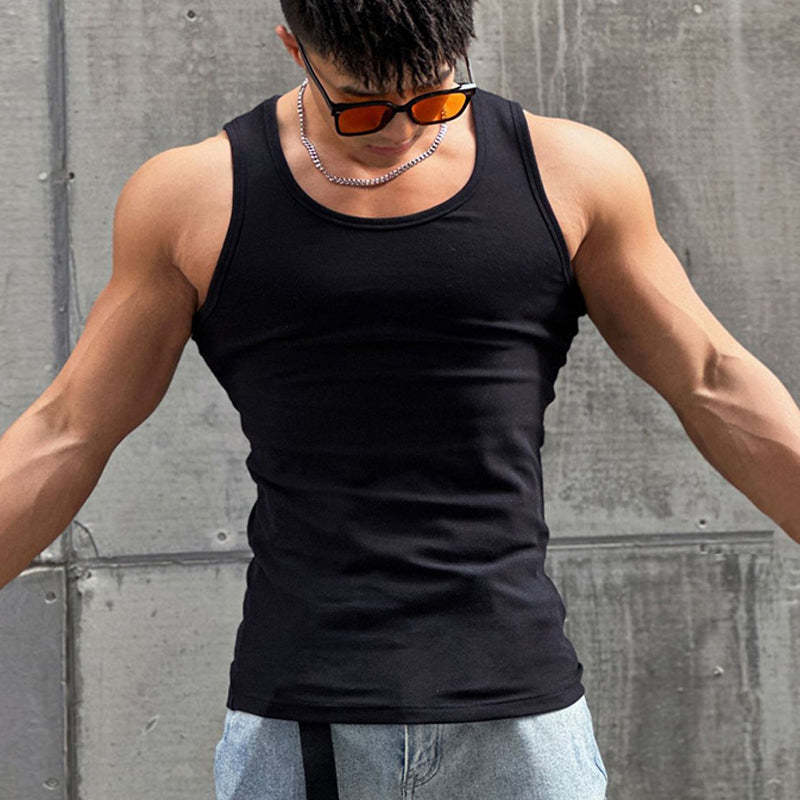 Men's Sleeveless T-shirt-POIULTD