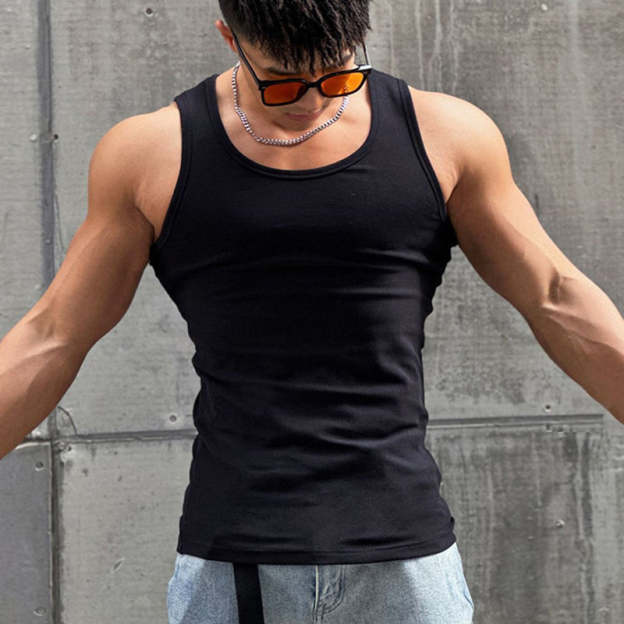 Men's Sleeveless T-shirt-POIULTD