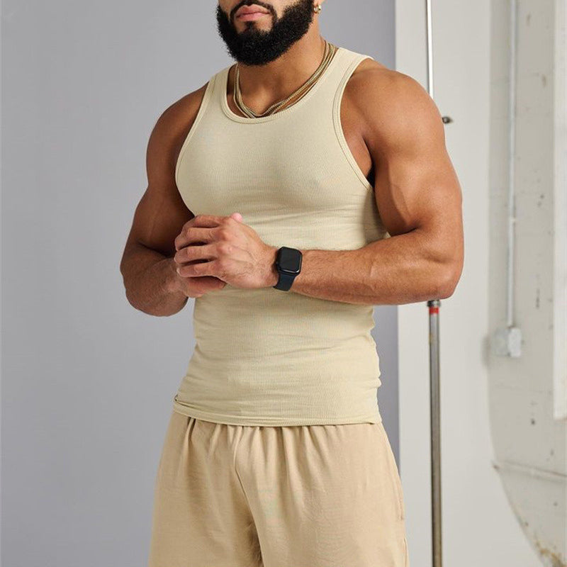 Men's Sleeveless T-shirt-POIULTD