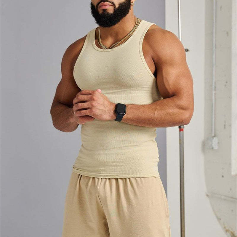 Men's Sleeveless T-shirt-POIULTD