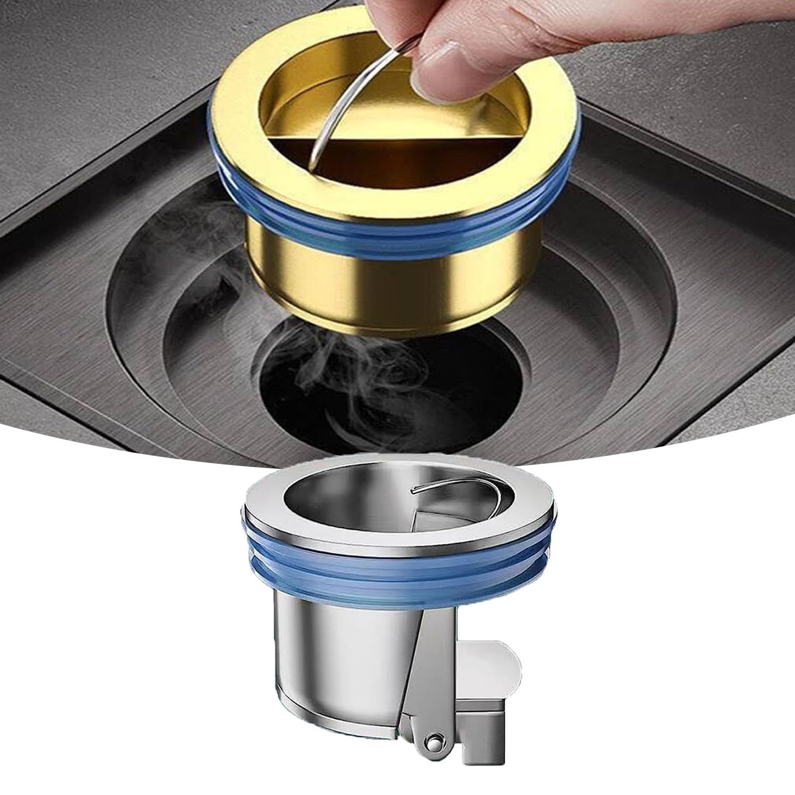 Downspout Universal Brass Floor Drain Core Anti-Odor Deodorizer-POIULTD