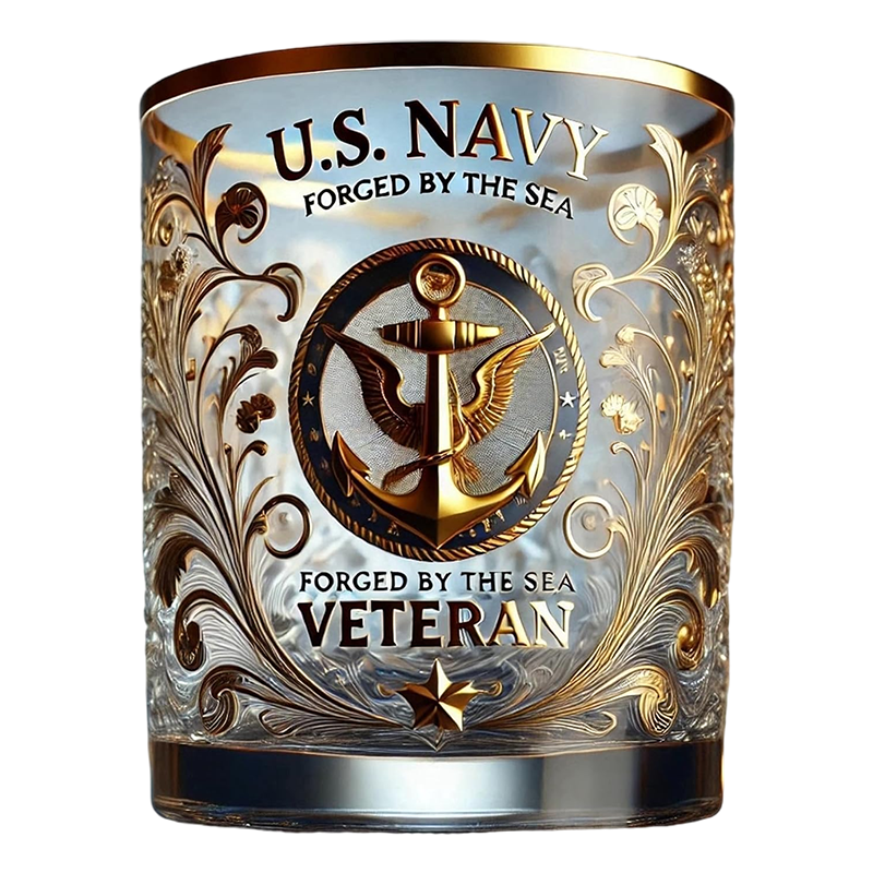 【Pre-sale】Honor Your Veteran Father's Service with a Timeless Tribute Glass He'll Treasure Forever-POIULTD