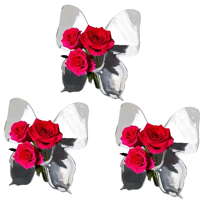 3x Bloomfly Vase-POIULTD