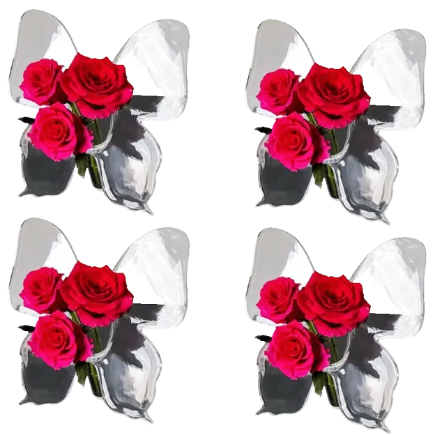 3x Bloomfly Vase-POIULTD