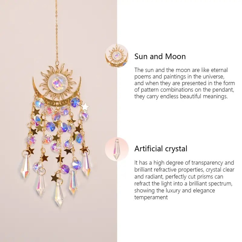 ✨Crystal Sun Catcher, lndoor Outdoor Decor for Window Bedroom Courtyard Garden☪️-POIULTD