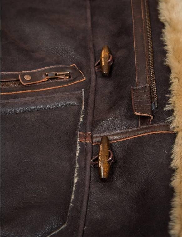 JACKET PILOT FROM SHEEPSKIN B-7 ARCTIC PARKA ART.208[FREE SHIPPING TODAY]-POIULTD