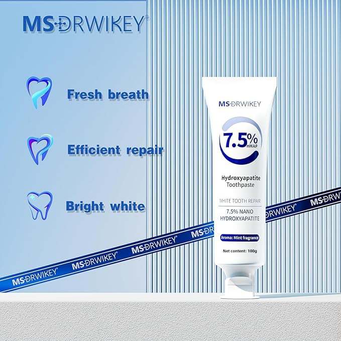 🔥Last Day Promotion 70% OFF🔥Nano Hydroxyapatite Fluoride-Free Enamel Repairing Breath Freshening Toothpaste-POIULTD