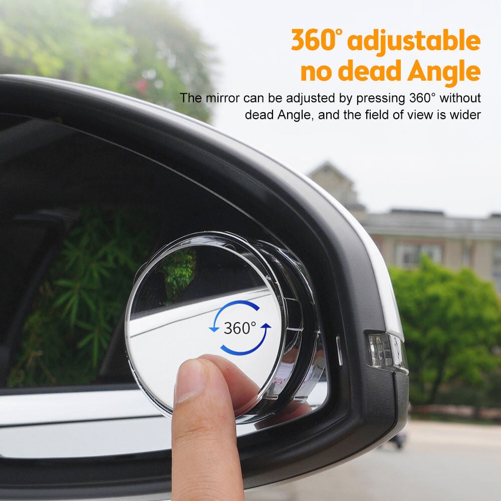 Suction Cup Car Convex Blind Spot Mirror (1 Set / 2 Pcs)-POIULTD