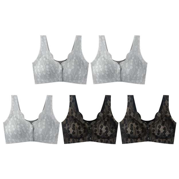 🔥Buy 1 Get 2 Free (3PCS) - Comfortable & Convenient Front Button Bra-POIULTD