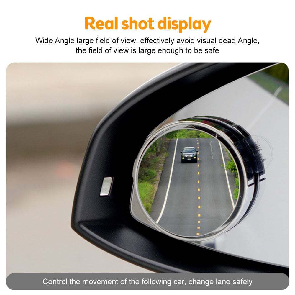Suction Cup Car Convex Blind Spot Mirror (1 Set / 2 Pcs)-POIULTD