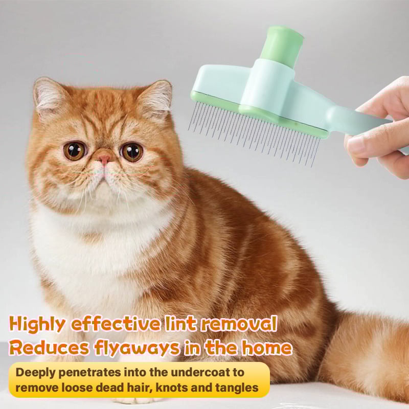 🔥Self-cleaning Pet Flea Comb Grooming Brush-POIULTD