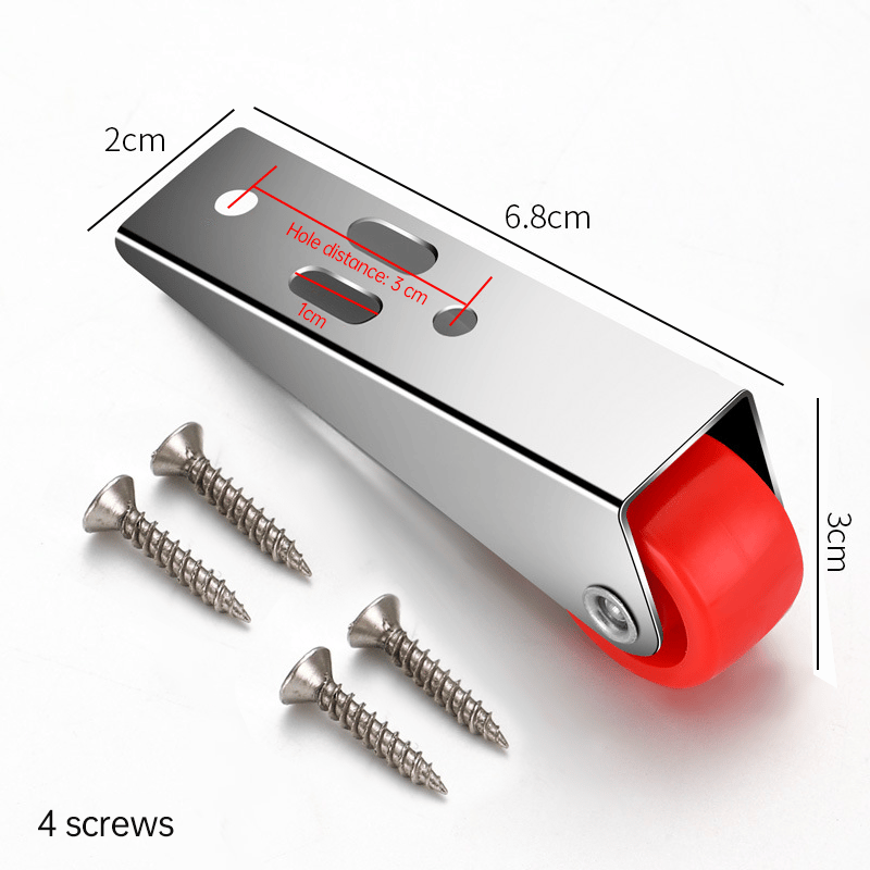 🚪 Door Long Bracket Swivel Castors Wheels ⚙️-POIULTD