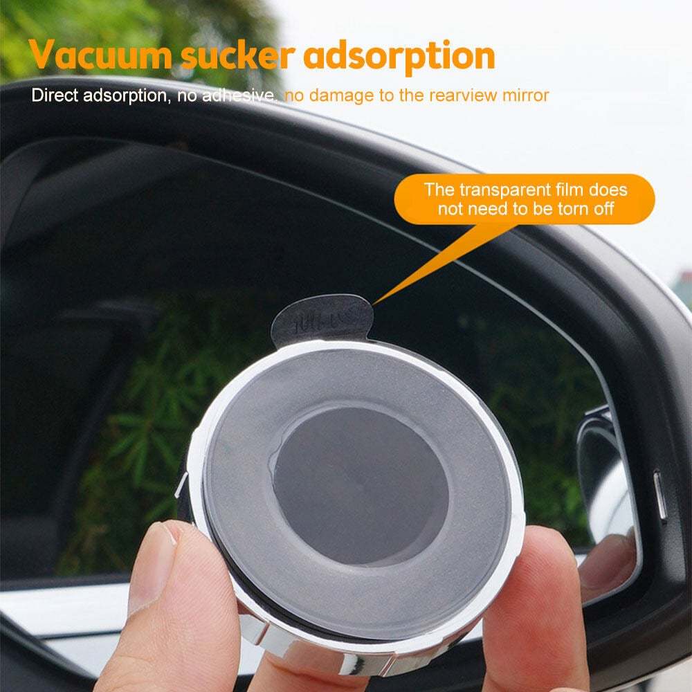 Suction Cup Car Convex Blind Spot Mirror (1 Set / 2 Pcs)-POIULTD