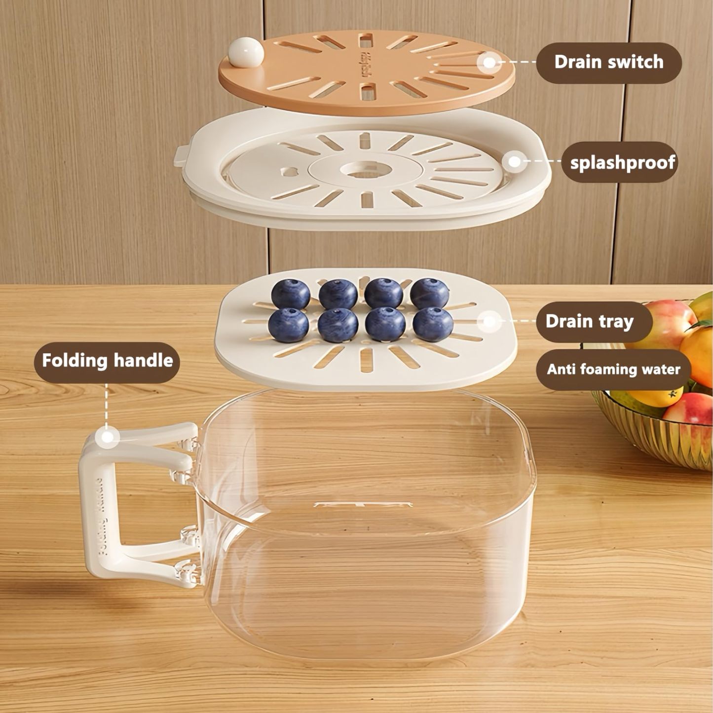 Fruit Washing Bowl-POIULTD