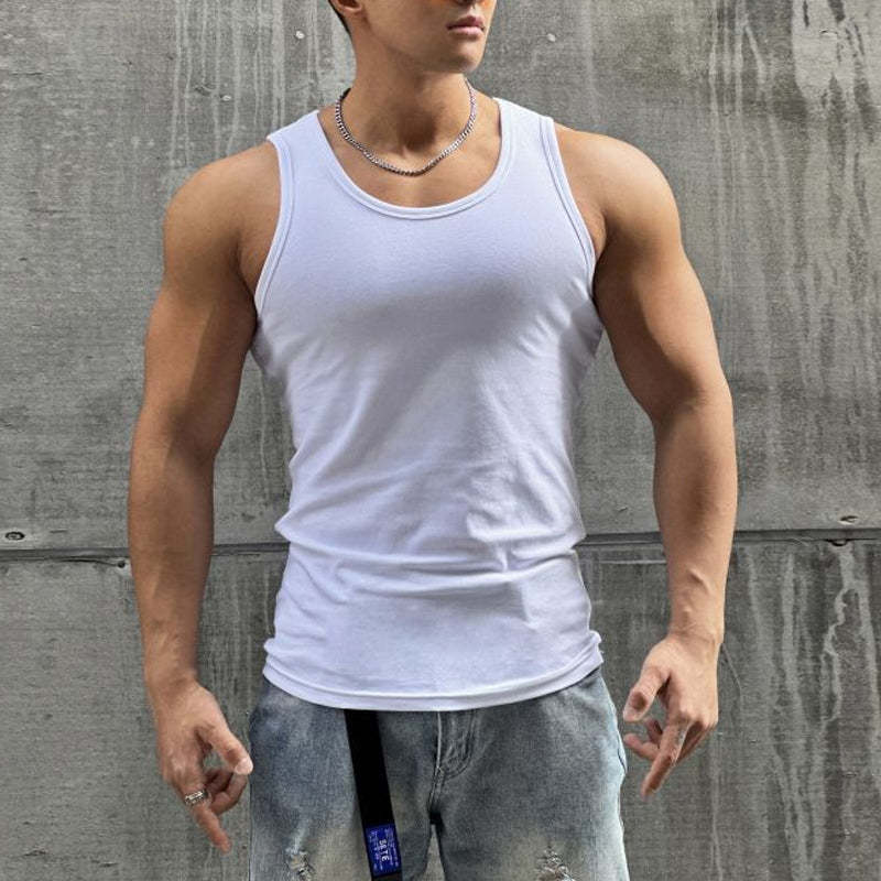 Men's Sleeveless T-shirt-POIULTD