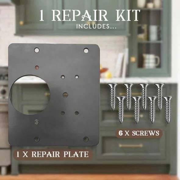 🔥Hot Products🔥 Stainless steel hinge fixing plate repair piece-POIULTD