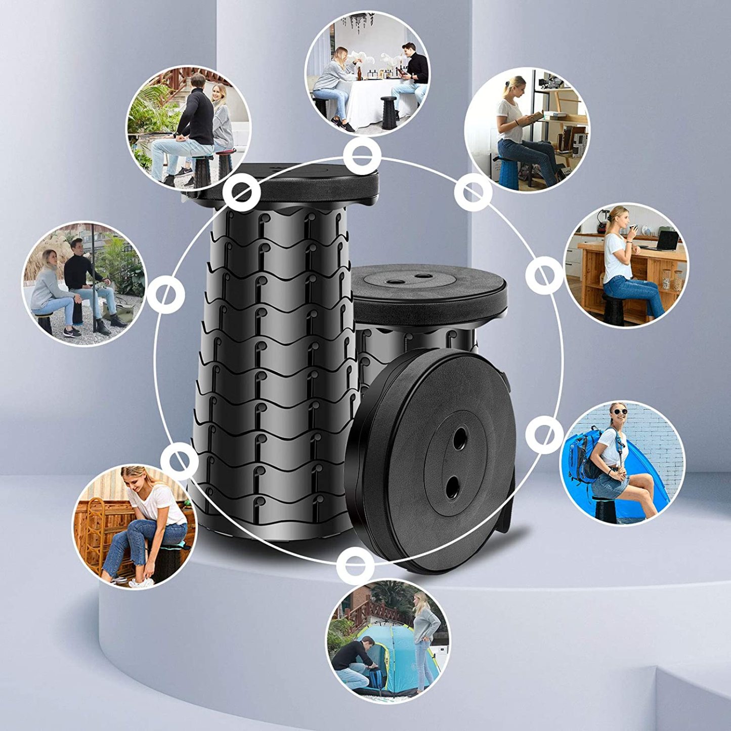 2025 Upgraded Retractable Folding Stool(🔥Semi-Annual Sale - 50% OFF + Buy 2 Free Shipping)-POIULTD