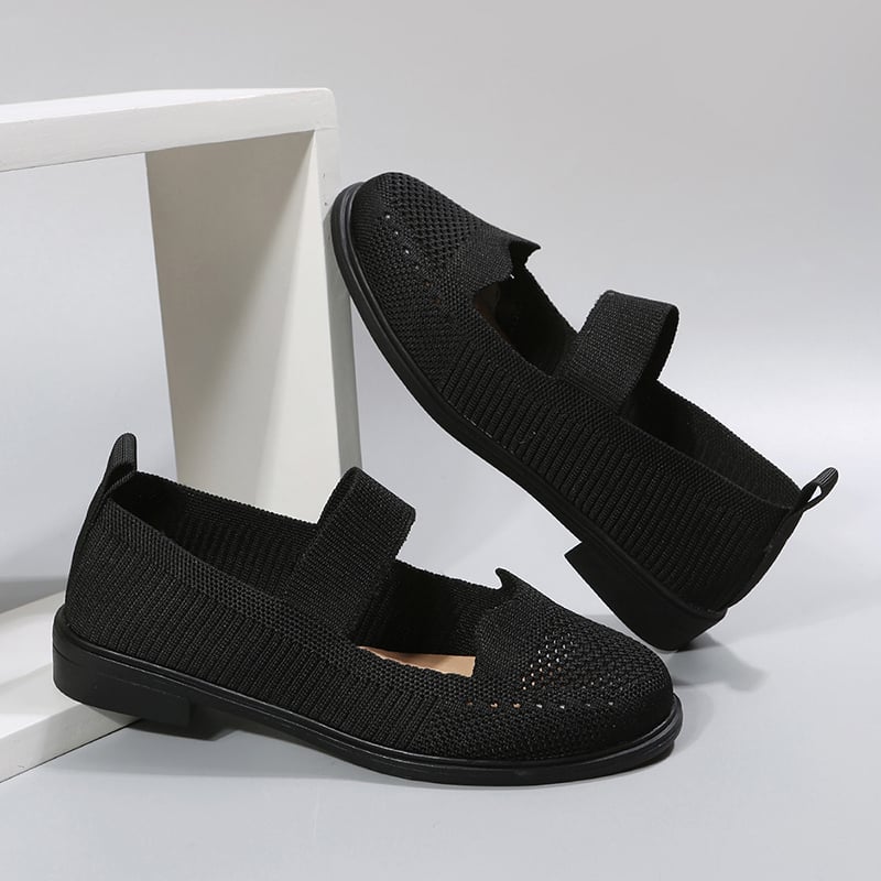 Casual Stretch Flat Women's Flyknit Shoes-POIULTD