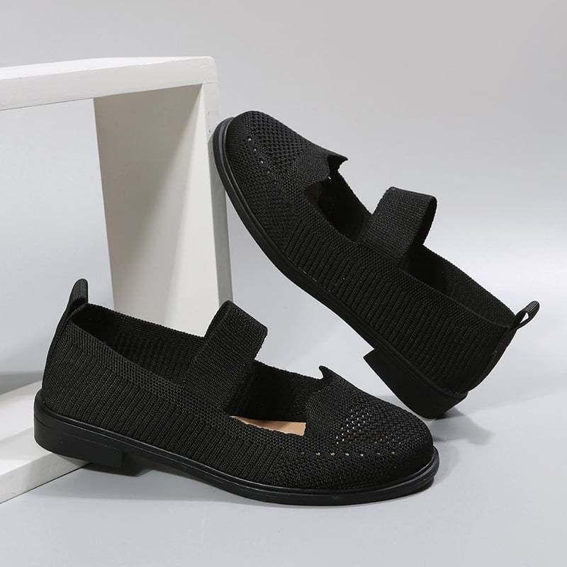 Casual Stretch Flat Women's Flyknit Shoes-POIULTD