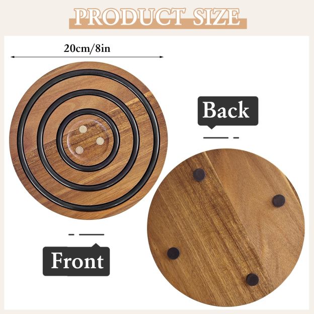 Magnetic Wooden Trivets-POIULTD