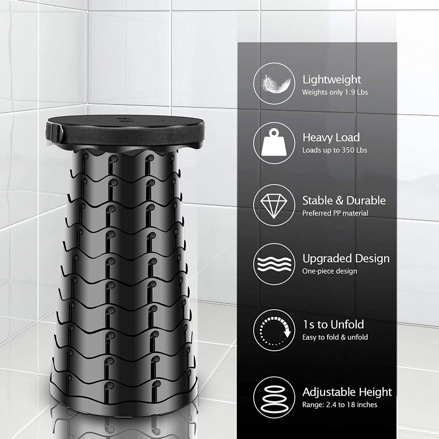 2025 Upgraded Retractable Folding Stool(🔥Semi-Annual Sale - 50% OFF + Buy 2 Free Shipping)-POIULTD