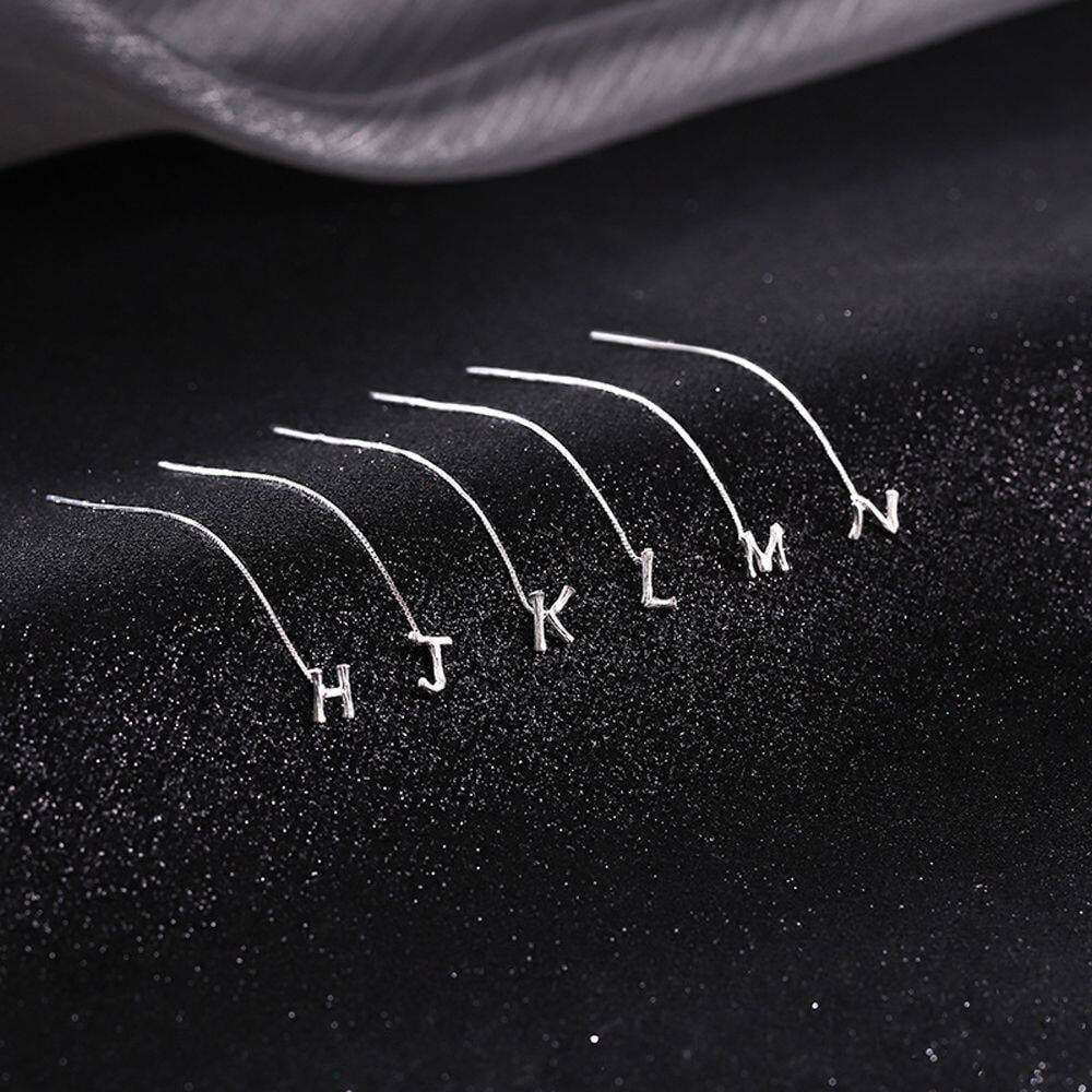 Shiny Alphabet Earrings-POIULTD