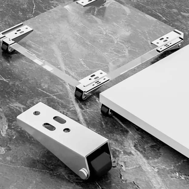 🚪 Door Long Bracket Swivel Castors Wheels ⚙️-POIULTD