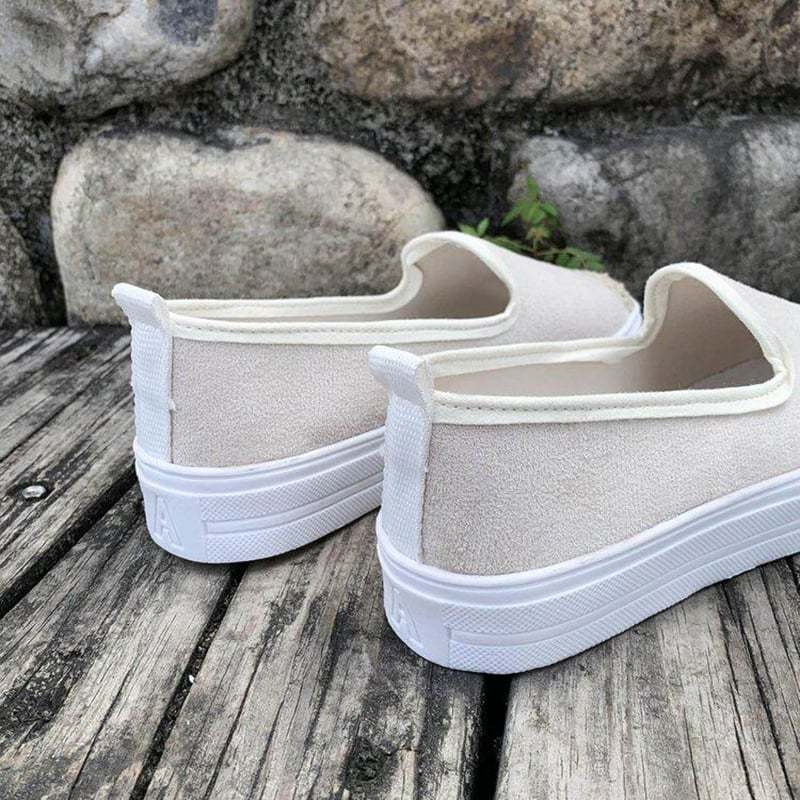 Casual Straw Women's Canvas Flats-POIULTD