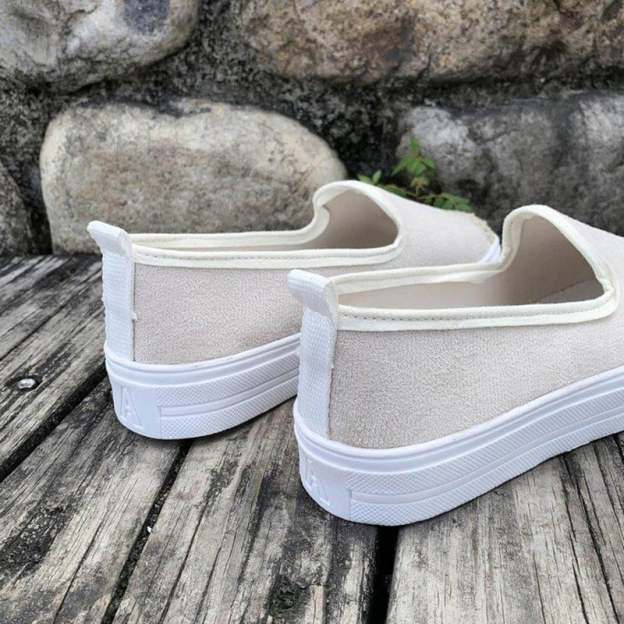 Casual Straw Women's Canvas Flats-POIULTD