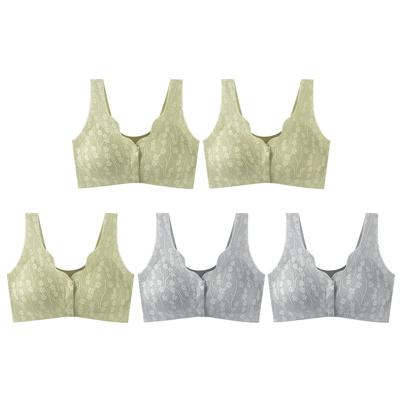 🔥Buy 1 Get 2 Free (3PCS) - Comfortable & Convenient Front Button Bra-POIULTD