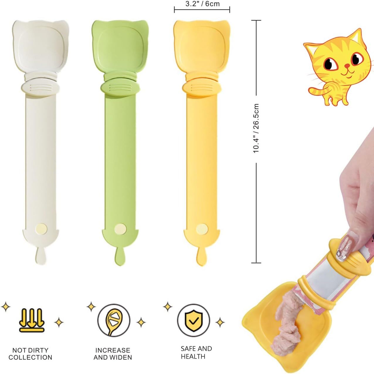 🐱Cat Strip Feeder and Pet Food Mixing Spoon For Cat Liquid Snack and Wet Food-POIULTD