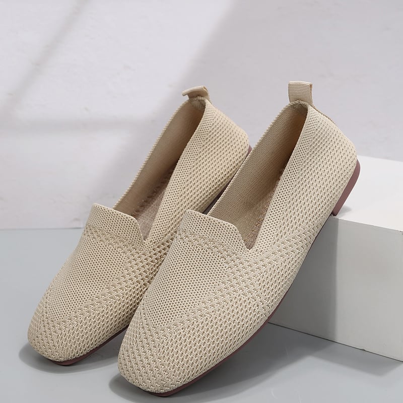 Casual Weave Women's Flat Shoes-POIULTD
