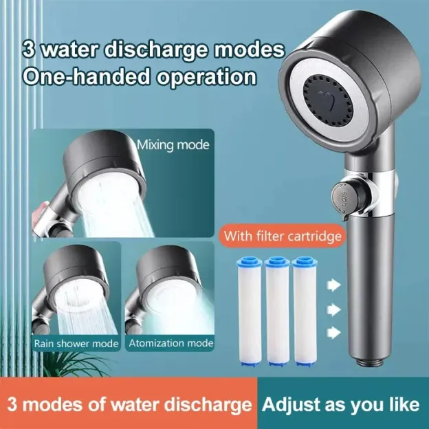 🚀HOT SALE -- 3 Modles Adjustment High Pressure Water Massage Shower