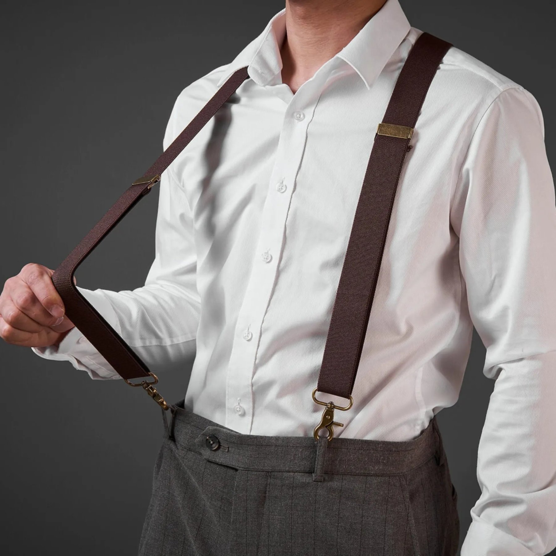 Leather Suspenders for handsome & Love-POIULTD