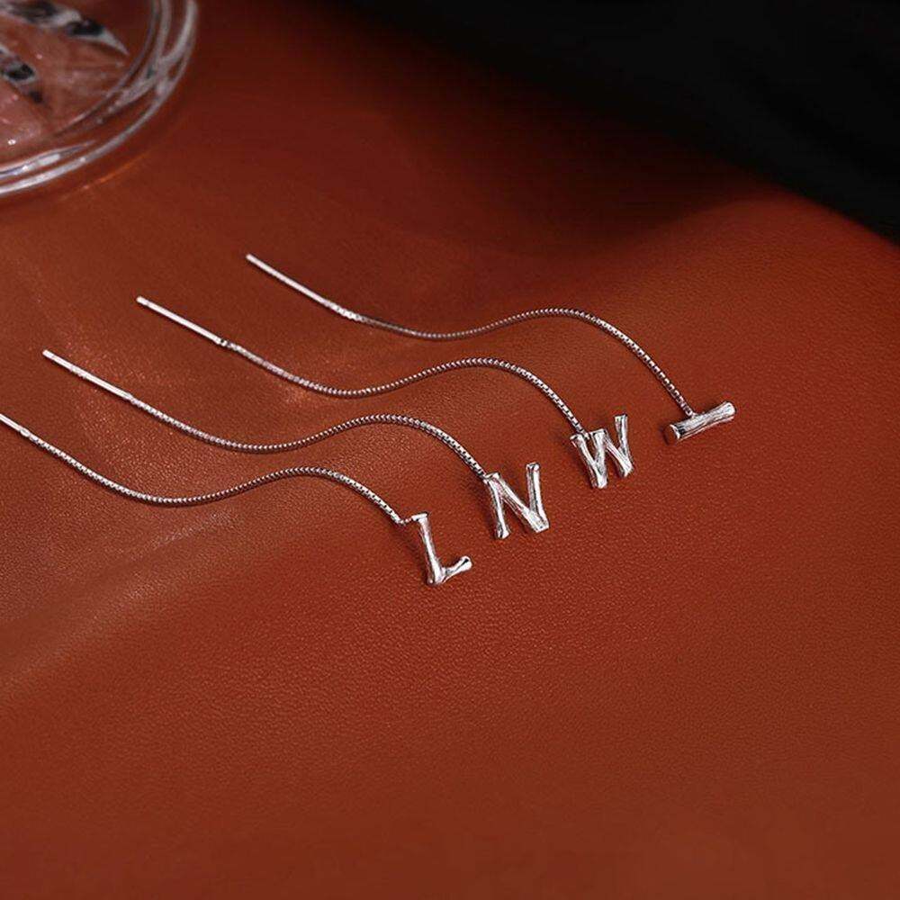 Shiny Alphabet Earrings-POIULTD