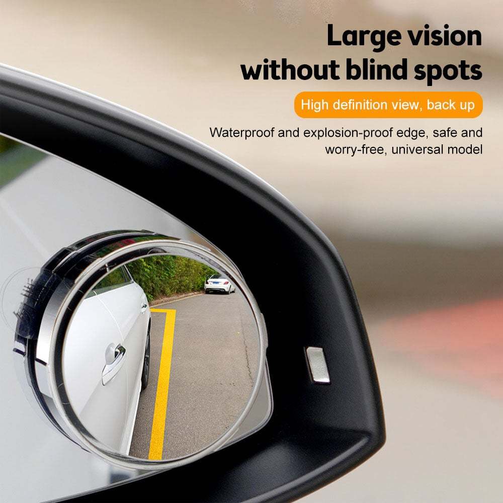 Suction Cup Car Convex Blind Spot Mirror (1 Set / 2 Pcs)-POIULTD