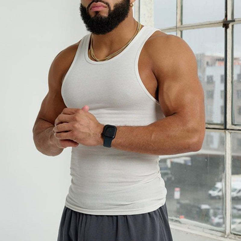 Men's Sleeveless T-shirt-POIULTD