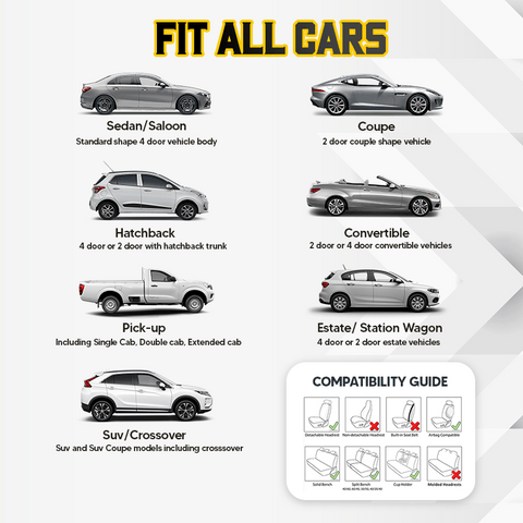 🔥🔥Breathable & Anti-Slip Cotton Car Seat Covers !-POIULTD