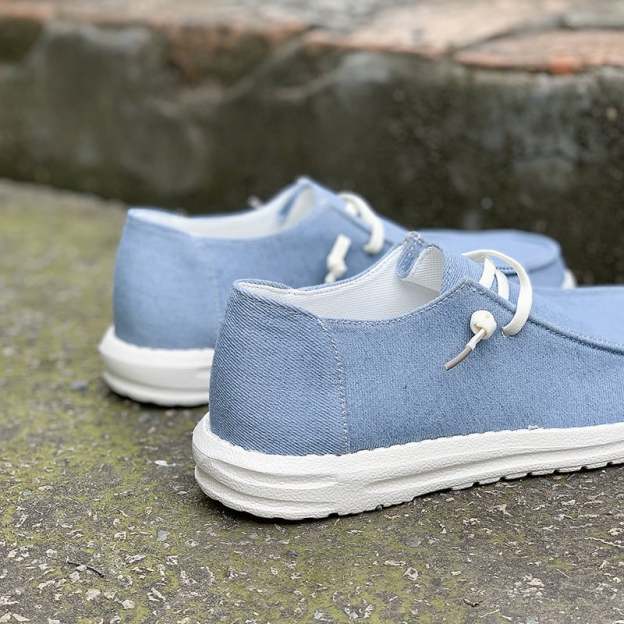 Casual Lightweight Flat Women's Canvas Shoes-POIULTD