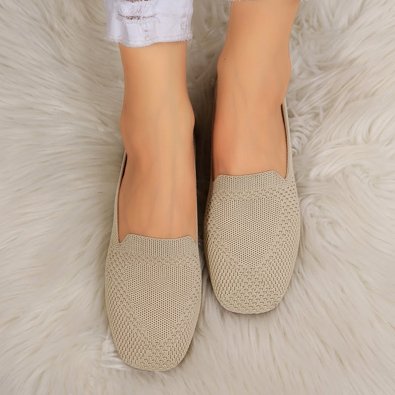 Casual Weave Women's Flat Shoes-POIULTD
