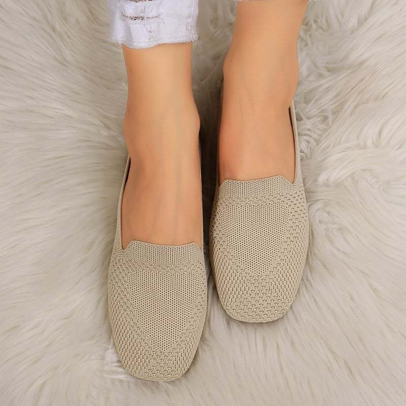 Casual Weave Women's Flat Shoes-POIULTD