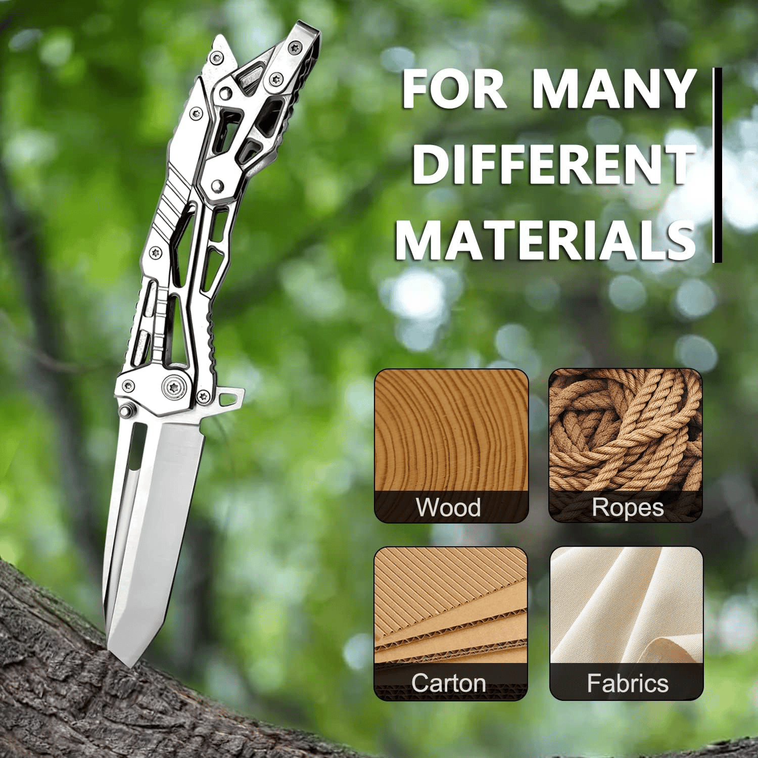 🎁NAXFUSS Mechanical Folding Knife Tactical Small Folding Knife-POIULTD