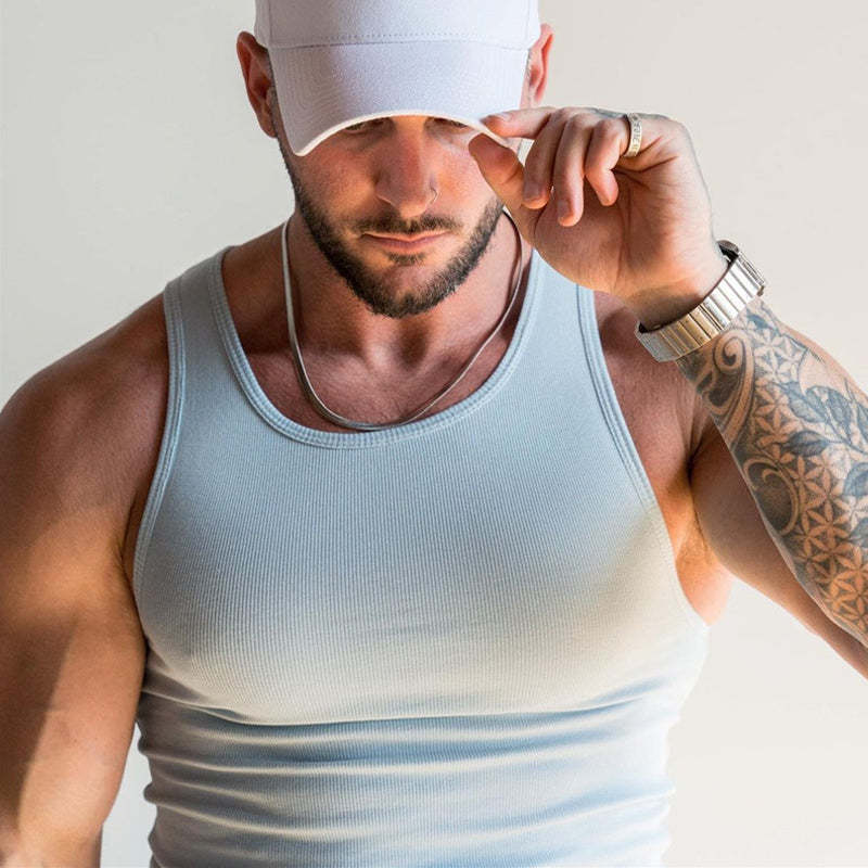Men's Sleeveless T-shirt-POIULTD