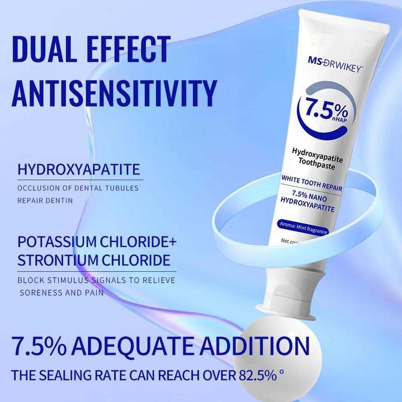 🔥Last Day Promotion 70% OFF🔥Nano Hydroxyapatite Fluoride-Free Enamel Repairing Breath Freshening Toothpaste-POIULTD
