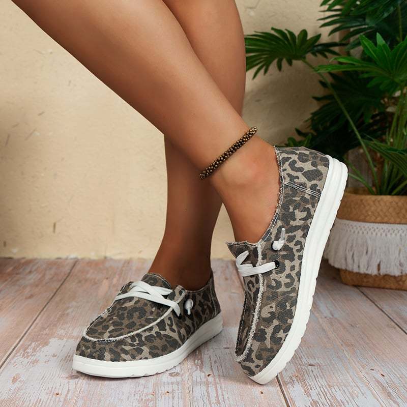 Casual Flat Women's Canvas Shoes-POIULTD