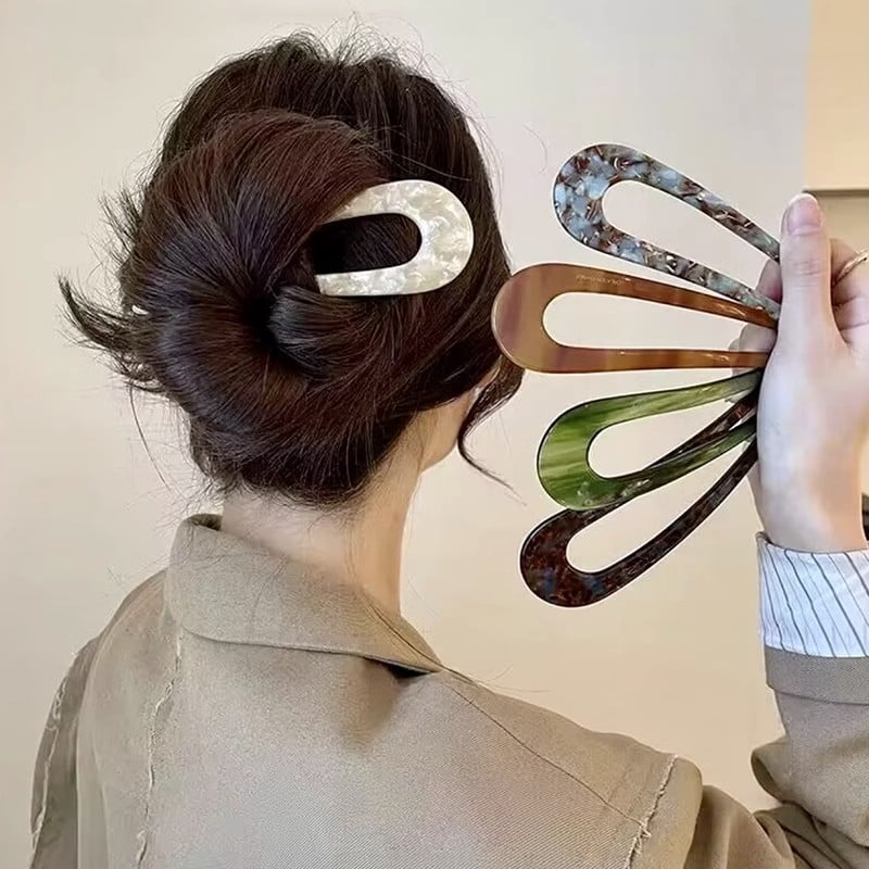 U Shape Women Hairpins Hair Clips-POIULTD