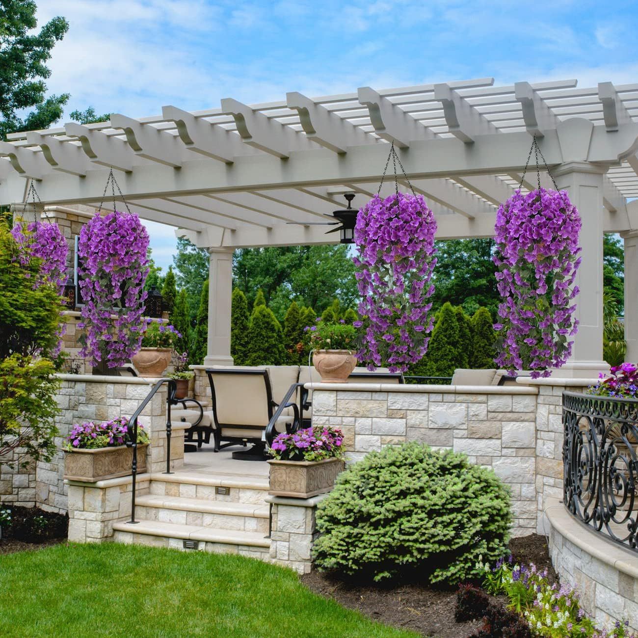 🌷Artificial Hanging Orchid Bouquet